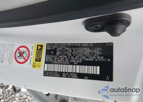 2011 Lexus Rx 350 из США, поврежденный, VIN 2T2BK1BA7BC096020